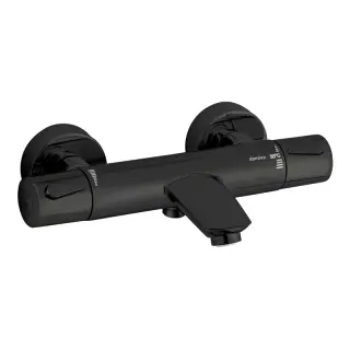  Damixa Silhouet Termostatblandare badkar 150 c/c, Mattsvart - Badhuset.se