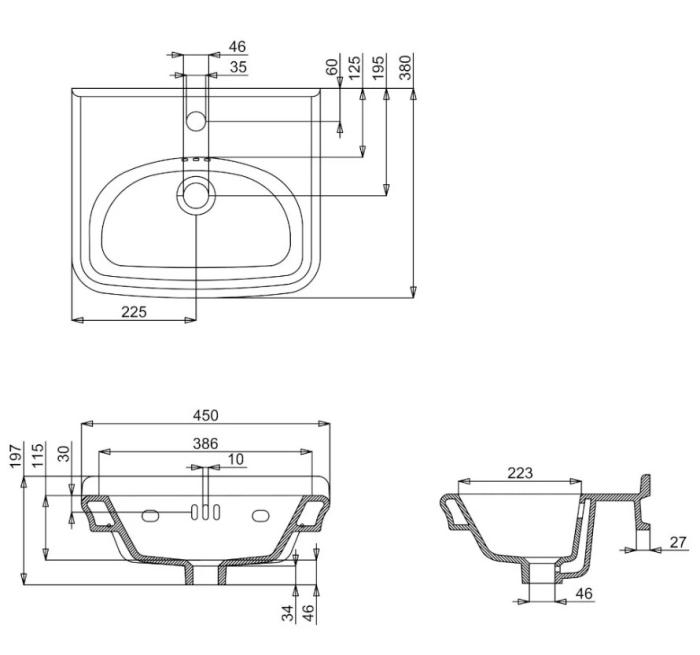  Burlington Guild 450 Tvättställ - Badhuset.se