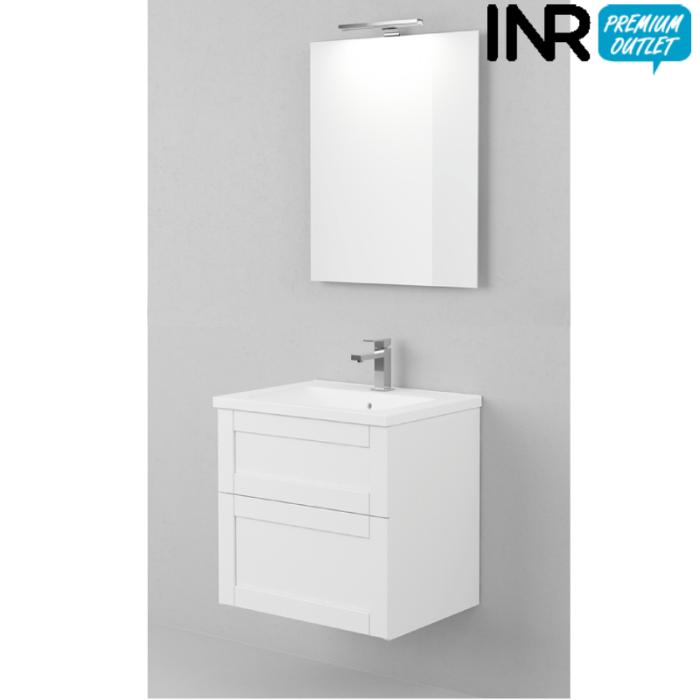  INR Premium Outlet Möbelpaket Grand 60, Vit ramspegel - Badhuset.se