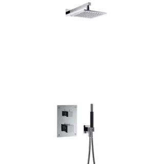  Tapwell BOX8268 Square Komplett takdusch inbyggnad - Badhuset.se