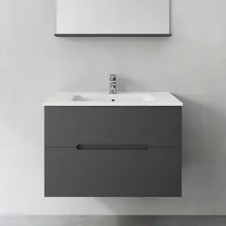  Hafa Sun Compact Kommod 80 med heltäckande tvättställ - Badhuset.se