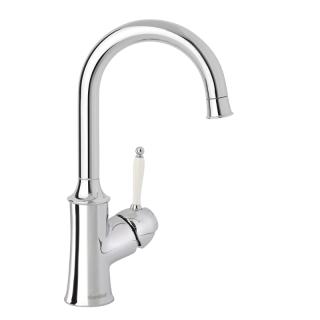  Damixa Tradition Tvättställsblandare med svängbar pip, Krom - Badhuset.se