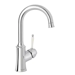  Damixa Tradition Tvättställsblandare med svängbar pip, Krom - Badhuset.se