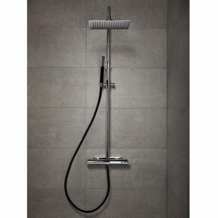  INR EASE Takdusch med handdusch, Krom/Svart - Badhuset.se