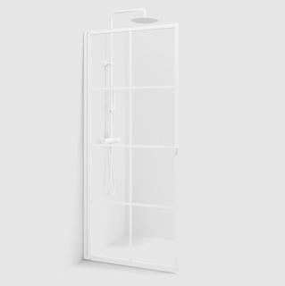  Macro Design Empire Duschdörr med vit spröjs - Badhuset.se