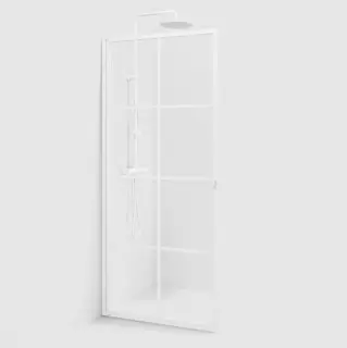  Macro Design Empire Duschdörr med vit spröjs - Badhuset.se