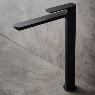  Hafa Slim High Tvättställsblandare, Svart - Badhuset.se