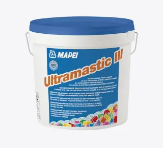  Mapei Ultramastic III F&auml;stmassa 5kg / Kakellim - Badhuset.se