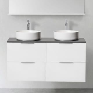  Hafa Shape Kommod 120 med två ovanpåliggande tvättställ - Badhuset.se