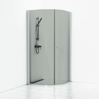  Svedbergs Skoga Hörndusch halvrund med hålgrepp - Badhuset.se