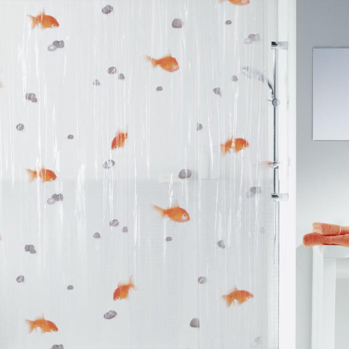  Spirella Goldfish Duschdraperi, vinyl - Badhuset.se