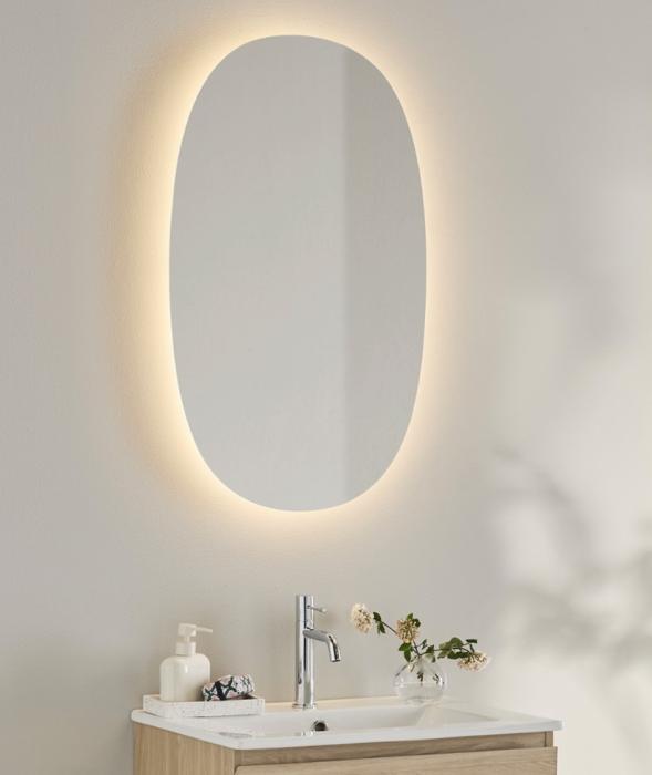  Hafa Ellipse LED Badrumsspegel 500x850 - Badhuset.se