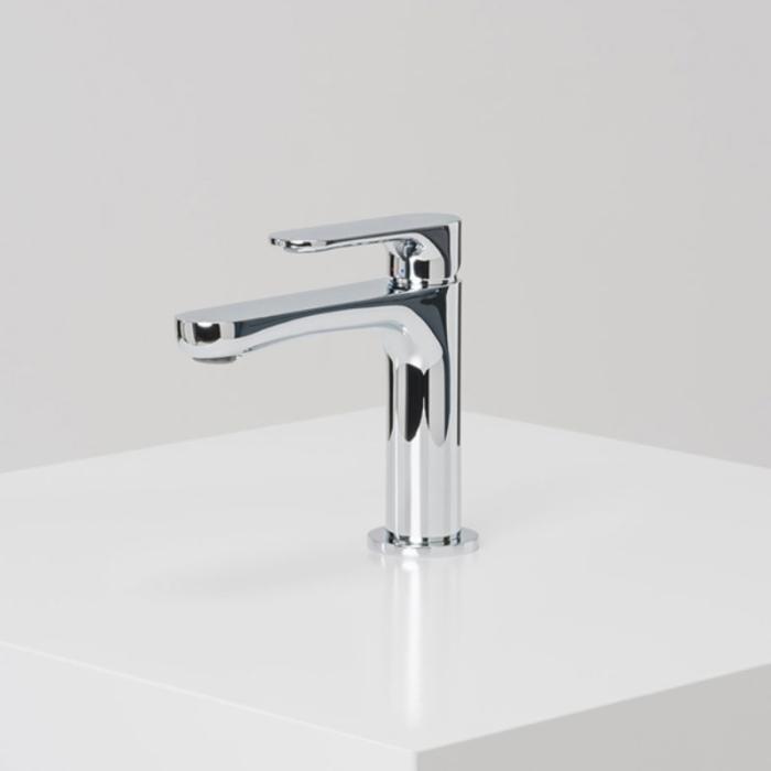 INR Sleek Tvättställsblandare låg, Krom - Badhuset.se