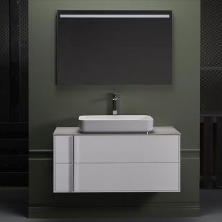  Hafa Edge Kommod 100 med ovanpåliggande tvättställ - Badhuset.se