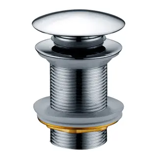  Hafa Pop up bottenventil för tvättställ utan bräddavlopp, Krom - Badhuset.se