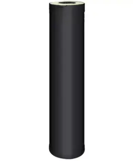  Harvia Forlangningsrör Svart 1000 mm - Badhuset.se