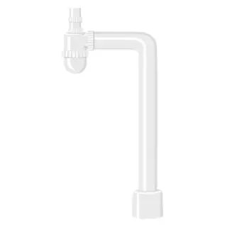  Hafa Vattenlås L-böj L40 vit - Badhuset.se