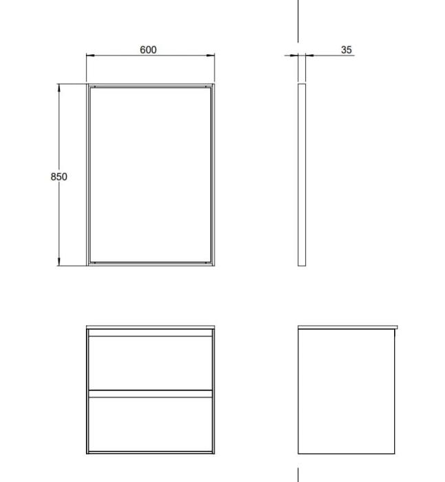  Haven M7 Spegel med belysning - Badhuset.se
