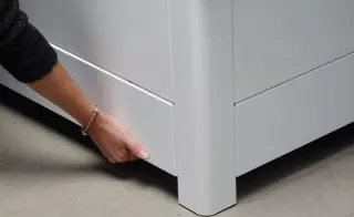  Svedbergs Tilläggsfront 160x70 vit - Badhuset.se