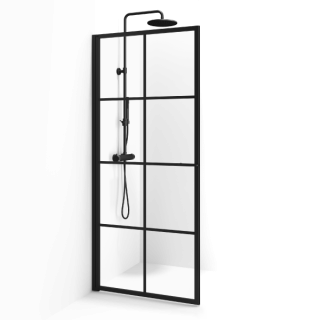  Macro Design Empire Duschdörr med svart spröjs - Badhuset.se