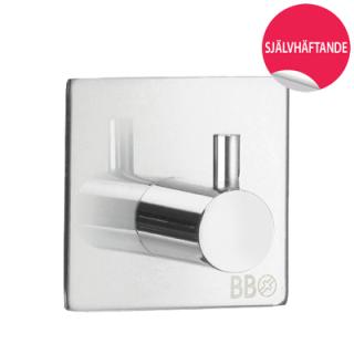  Beslagsboden Enkelkrok kantig, självhäftande - Badhuset.se