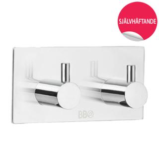  Beslagsboden Dubbelkrok kantig, självhäftande - Badhuset.se