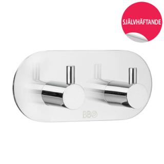  Beslagsboden Dubbelkrok rundad, självhäftande - Badhuset.se