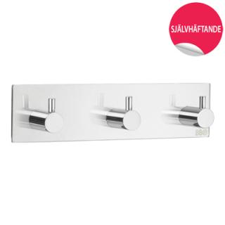  Beslagsboden Trippelkrok kantig, självhäftande - Badhuset.se