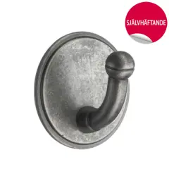  Beslagsboden Enkelkrok, självhäftande - Badhuset.se