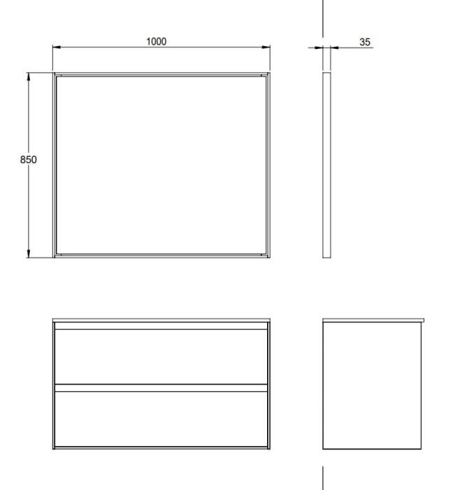 Haven M7 Spegel med belysning - Badhuset.se