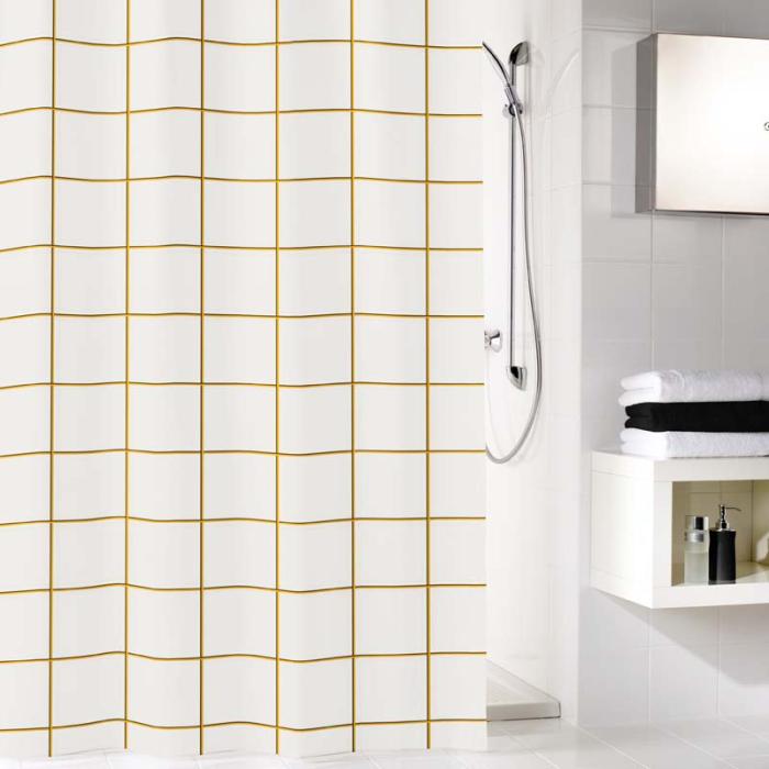  Kleine Wolke Grid Duschdraperi, textil - Badhuset.se