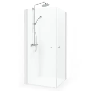  Macro Design Spirit Rak DHSI Hörndusch låg med Knopphandtag - Badhuset.se