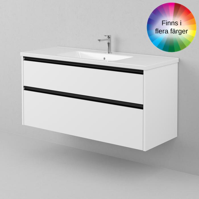  INR GRAND Grip Kommod 120 med heltäckande tvättställ - Badhuset.se