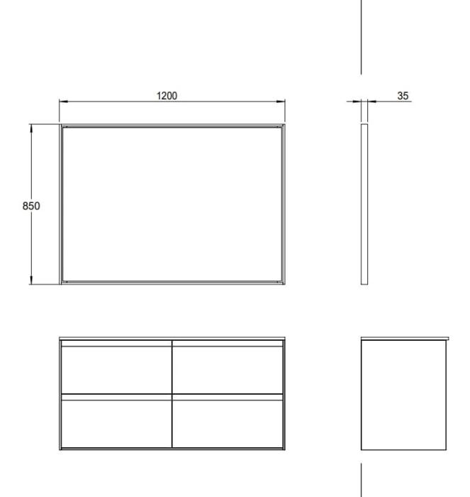  Haven M7 Spegel med belysning - Badhuset.se