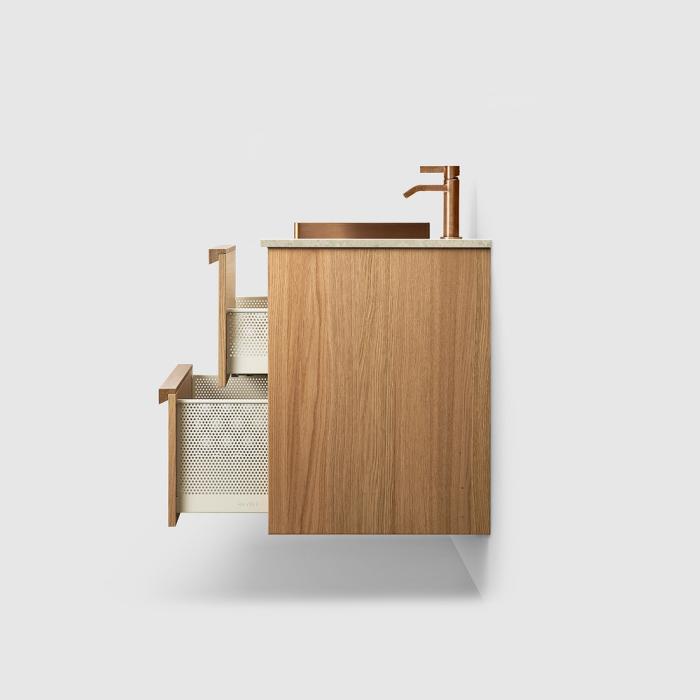  Haven H2 100 Kommod med bänkskiva och nedsänkt tvättställ - Badhuset.se