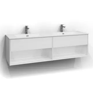  Svedbergs Epos Kommod Öppen 160x45 för heltäckande tvättställ - Badhuset.se