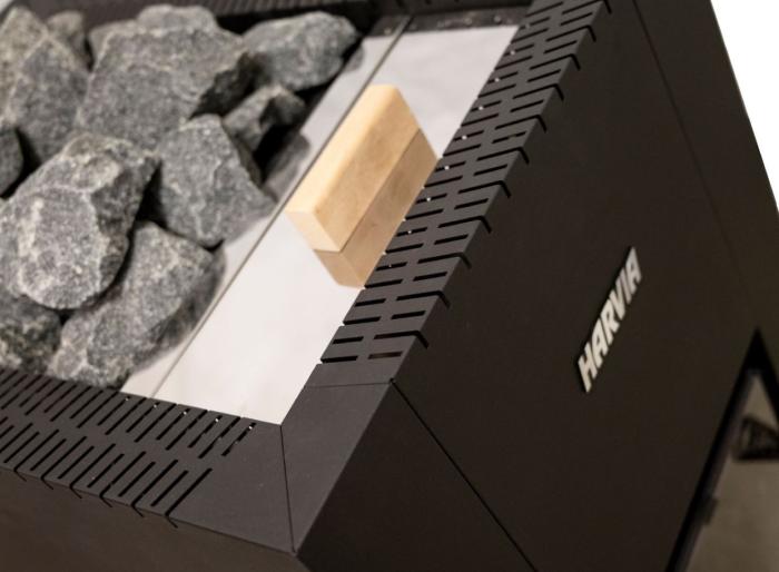  Harvia Linear 22 GreenFlame Vedeldat Bastuaggregat med Vattentank - Badhuset.se