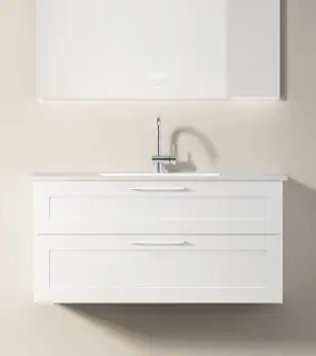  INR Viskan Classic 100 Kommod i vit - Badhuset.se