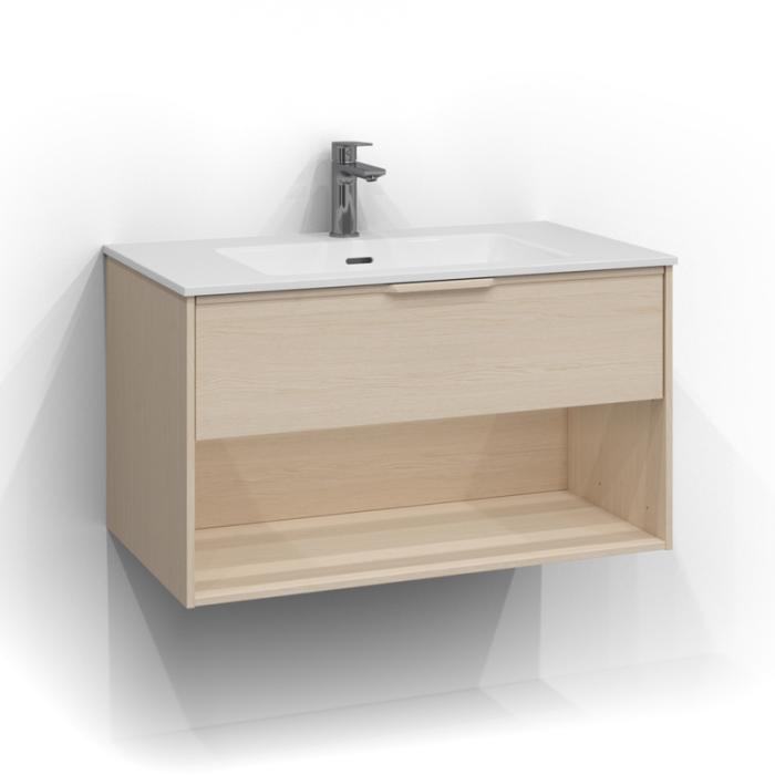  Svedbergs Epos Kommod Öppen 80x45 för heltäckande tvättställ - Badhuset.se
