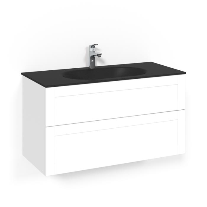  Macro Design Crown Kommod 100x45 med heltäckande tvättställ - Badhuset.se