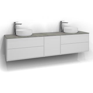  Svedbergs Epos Kommod Dold/Dold 200x45 f&ouml;r tv&aring; ovanp&aring;liggande tv&auml;ttst&auml;ll - Badhuset.se