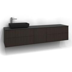  Svedbergs Epos Kommod Dold/Dold 200x45 för ett ovanpåliggande tvättställ - Badhuset.se
