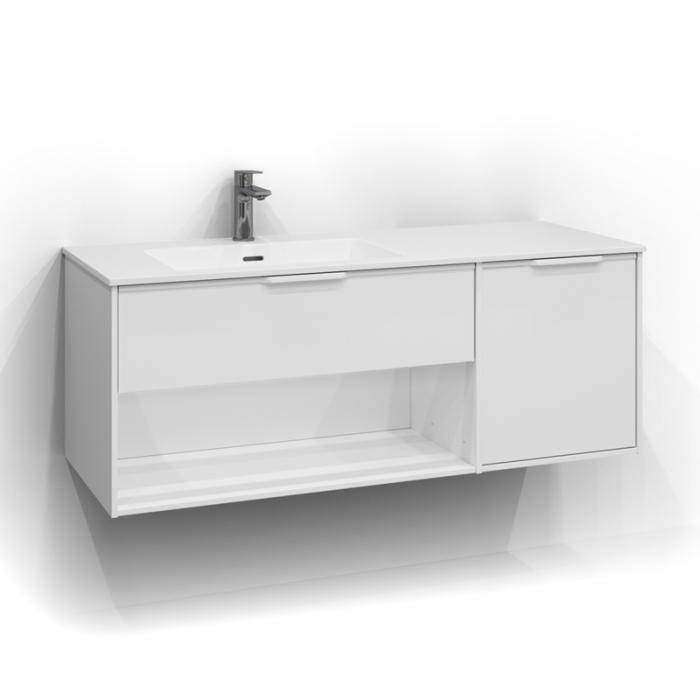  Svedbergs Epos Kommod Öppen/Dold 120x45 för heltäckande tvättställ - Badhuset.se