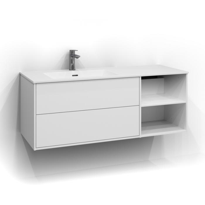  Svedbergs Epos Kommod Dold/Öppen 120x45 för heltäckande tvättställ - Badhuset.se