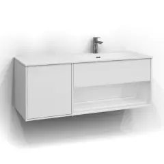  Svedbergs Epos Kommod Öppen/Dold 120x45 för heltäckande tvättställ - Badhuset.se