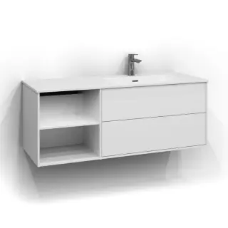  Svedbergs Epos Kommod Dold/Öppen 120x45 för heltäckande tvättställ - Badhuset.se