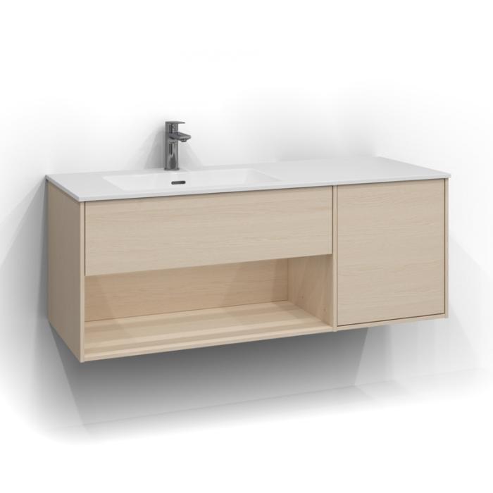  Svedbergs Epos Kommod Öppen/Dold 120x45 för heltäckande tvättställ - Badhuset.se