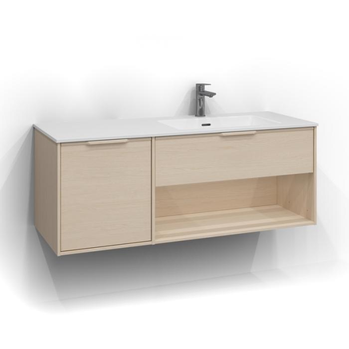  Svedbergs Epos Kommod Öppen/Dold 120x45 för heltäckande tvättställ - Badhuset.se