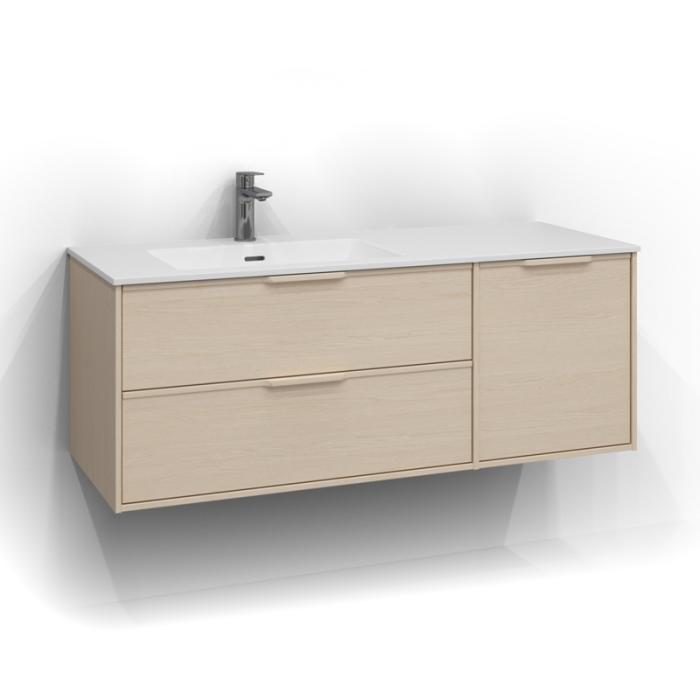  Svedbergs Epos Kommod Dold/Dold 120x45 för heltäckande tvättställ - Badhuset.se