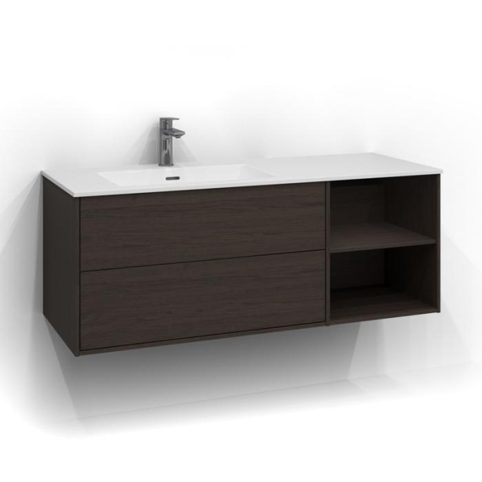  Svedbergs Epos Kommod Dold/Öppen 120x45 för heltäckande tvättställ - Badhuset.se